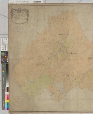 Plan de la Commune de Hoengen (Canton d'Eschweiler)
