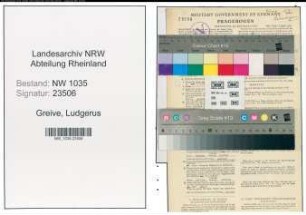Entnazifizierung Ludgerus Greive , geb. 11.12.1910 (Bauingenieur)