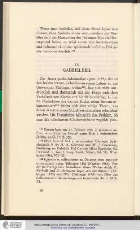 IX. Gabriel Biel