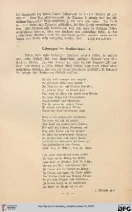 Uebungen im Gedichtlesen, [2]