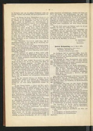 Siebente Versammlung vom 6. April 1878
