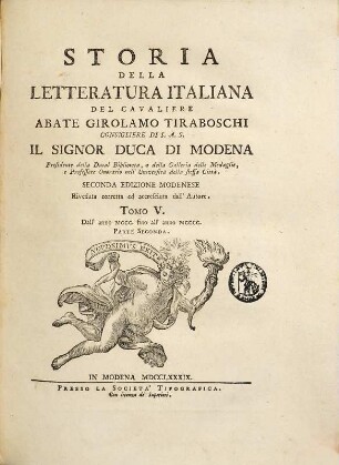 Storia della letteratura italiana. 5. Dall'anno 1300 fino all'anno 1400. 2