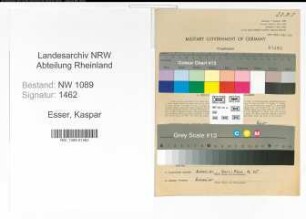 Entnazifizierung Kaspar Esser , geb. 14.04.1901 (Feuerwehrmann)
