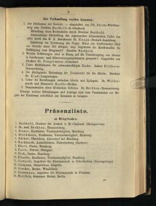 Präsenzliste