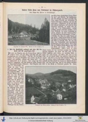 Unsere Liebe Frau von Todtmoos im Schwarzwald.