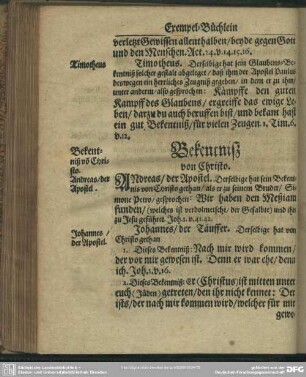 Bekentnisz von Christo