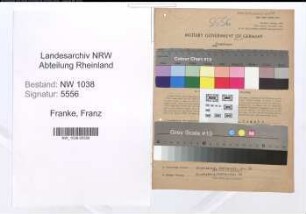 Entnazifizierung Franz Franke , geb. 27.10.1889 (Maschinist)