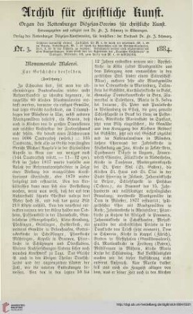 2: Monumentale Malerei, [3] : zur Geschichte derselben