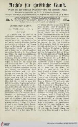 2: Monumentale Malerei, [3] : zur Geschichte derselben
