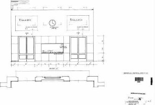 Ravensburg: Empfangsgebäude Durchgangshalle Ansicht B
