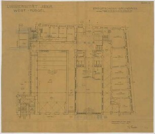 Fischer, Theodor; Jena; Universität - Grundriss EG