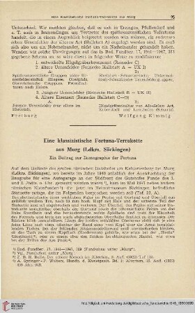 18: Eine klassizistische Fortuna-Terrakotte aus Murg (Ldkrs. Säckingen) : ein Beitrag zur Ikonographie der Fortuna