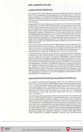 Landschaftliche Gliederung