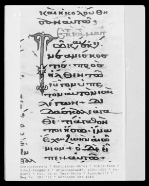 Bibel-Fragment — fol. 39 r: Textseite