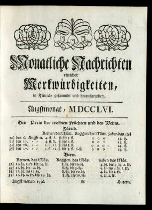 Augstmonat, MDCCLVI