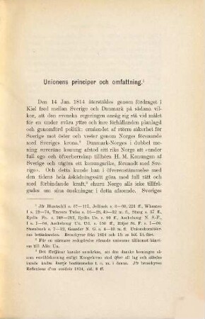 Till Belysning af den Svensk-Norska Unionsförfattningen och dess Tidigare Utvecklingshistoria : akademisk afhandling