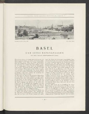 Basel Und Seine Hafenanlagen