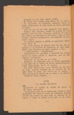 XVIII - La dama blanca