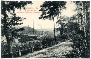Colditz. Blick ins Muldental von der Rochlitzer Straße