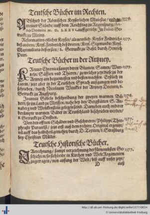 Teutsche Bücher im Rechten.