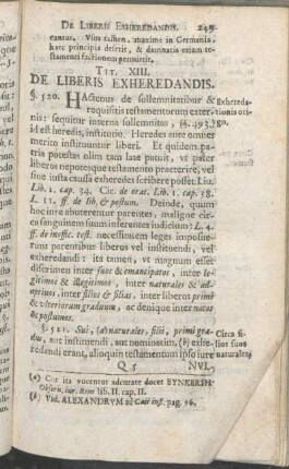 Tit. XIII. De Liberis Exheredandis.