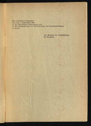Der Lehrplan Geographie ...