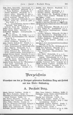 Vorstädte