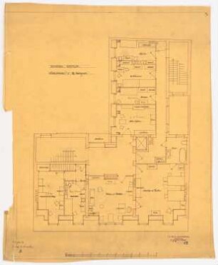 Wohnhaus Kretzer, Berlin-Tiergarten: Möblierungsplan 3. Obergeschoss 1:50