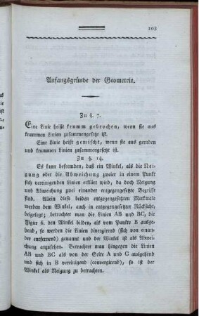 Anfangsgründe der Geometrie.