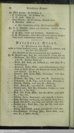 Gelehrter Stand