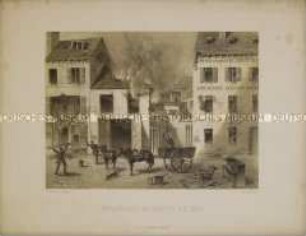 Holzholen (Plünderungen) in Choisy-le-Roi - aus "Erinnerungsblätter 1870/1871"