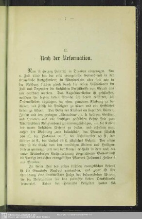 II. Nach der Reformation