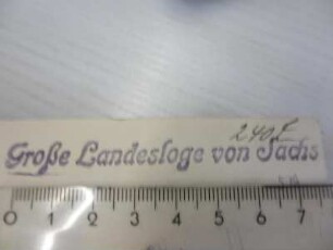 Große Landesloge von Sachsen / Stempel