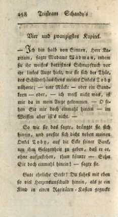 Vier und zwanzigstes Kapitel