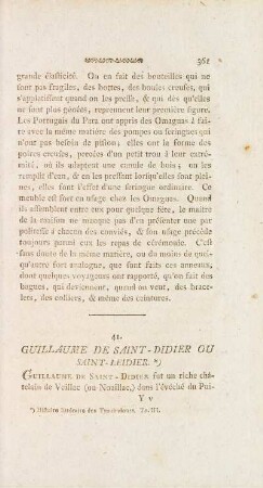 41. Guillaume Des Saint-Didier Ou Saint-Leidier
