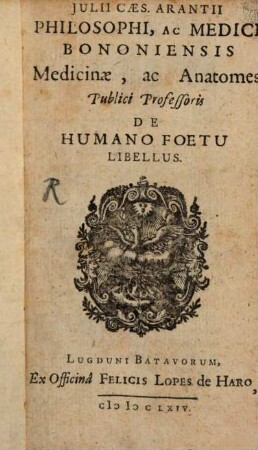 De humano foetu liber