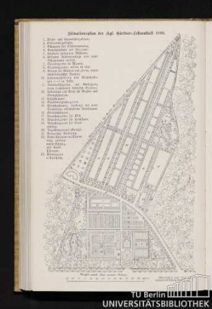 Situationsplan der Kgl. Gärtner-Lehranstalt 1899.