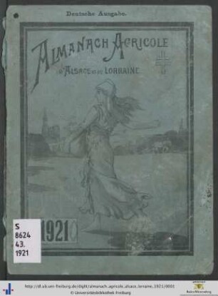 43. Jahrgang: Almanach agricole d’Alsace et de Lorraine