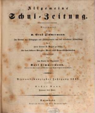 Allgemeine Schulzeitung. 24, 24. 1847