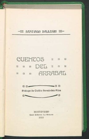 Cuentos del arrabal