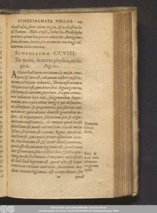 Schediasma CCVIII.
