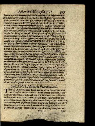 Cap. XVII. Mutatio Procuratoris