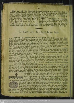 Die Gewölbe unter der Klosterkirche des Oybin