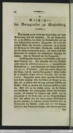 4. Geschichte der Burggrafen zu Magdeburg