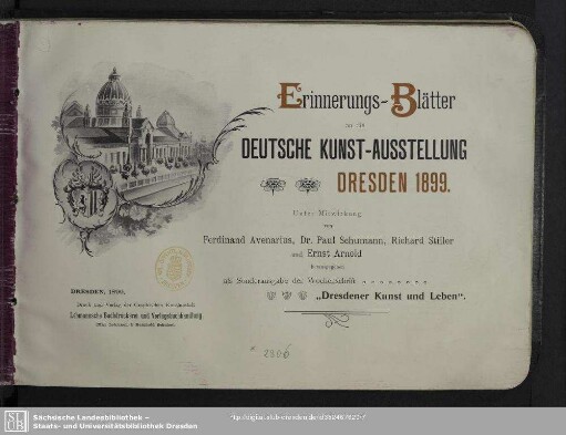 Erinnerungs-Blätter an die Deutsche Kunst-Ausstellung Dresden 1899