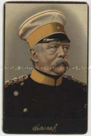Porträt Otto Fürst von Bismarck-Schönhausen in Kürassieruniform