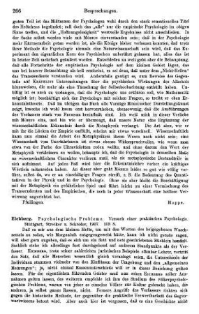 266-267, Eichberg, Psychologische Probleme. Versuch einer praktischen Psychologie, 1907