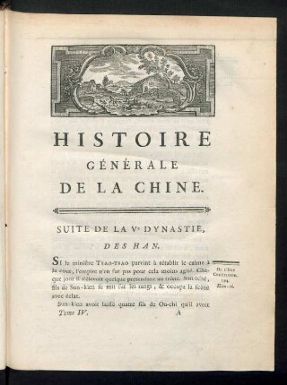 Suite de la Ve dynastie, des Han
