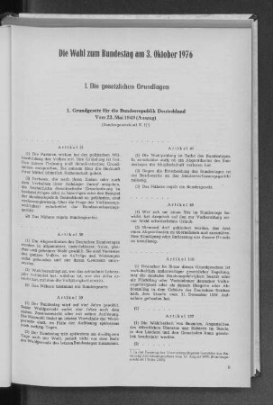 I. Die gesetzlichen Grundlagen