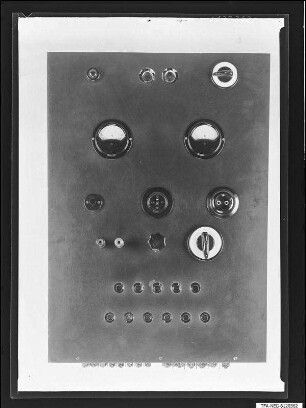 Schalttafel 3, Frontseite, Foto 1961